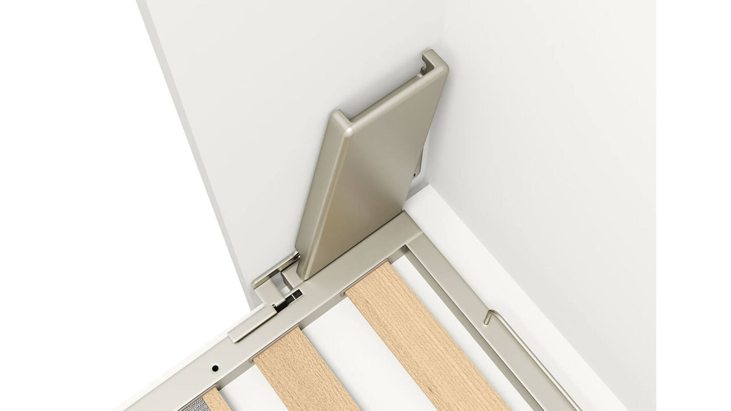 Opklapbed verticaal 143x212cm matras 140x210cm Pozzoli