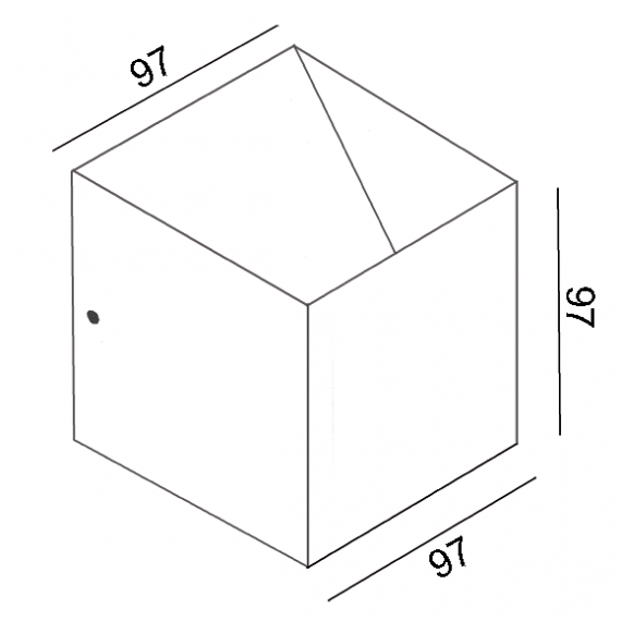 Madrid up/down Zwart dimbaar Bestelmeubelbeslag.nl