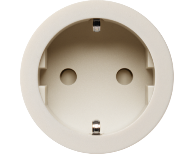 Rond 2.0 Socket F- s. trim - basic cream Socket module Rond