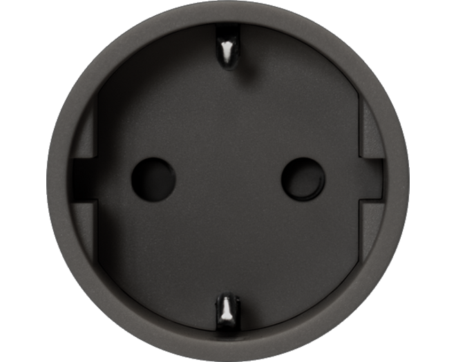 Rond 2.0 bekabeld Unifit socket type F black cup Socket module Rond