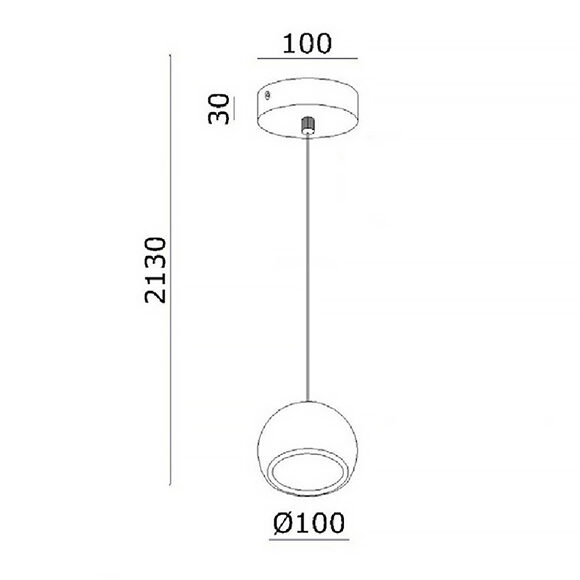 Pamplona Hanglamp Wit met dimbare driver Bestelmeubelbeslag.nl