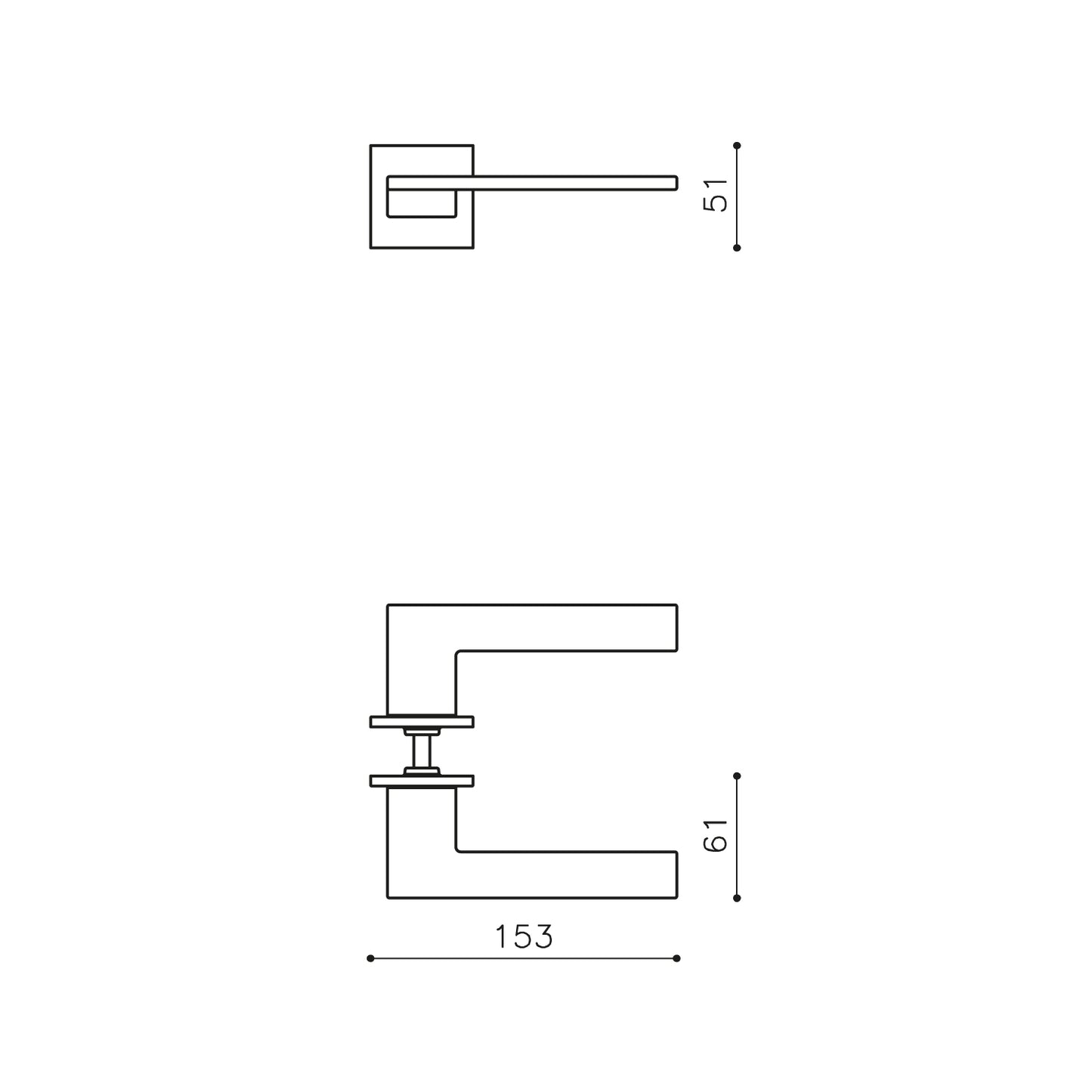 Olivari deurkruk Living op rozet chroom Olivari