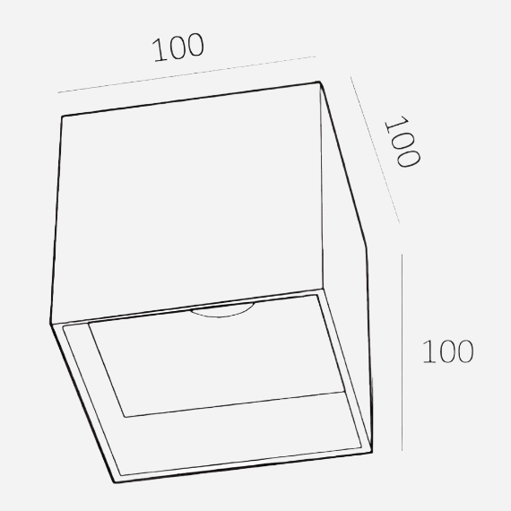 Almeria vierkant Wit met ingebouwde dimbare driver Bestelmeubelbeslag.nl