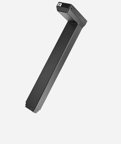 Kolom DL16 zwart hoogte 560mm slag 650mm 80Kg. Linak