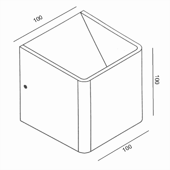 Vigo Up/down Zwart/Goud met ingebouwde dimbare driver Bestelmeubelbeslag.nl