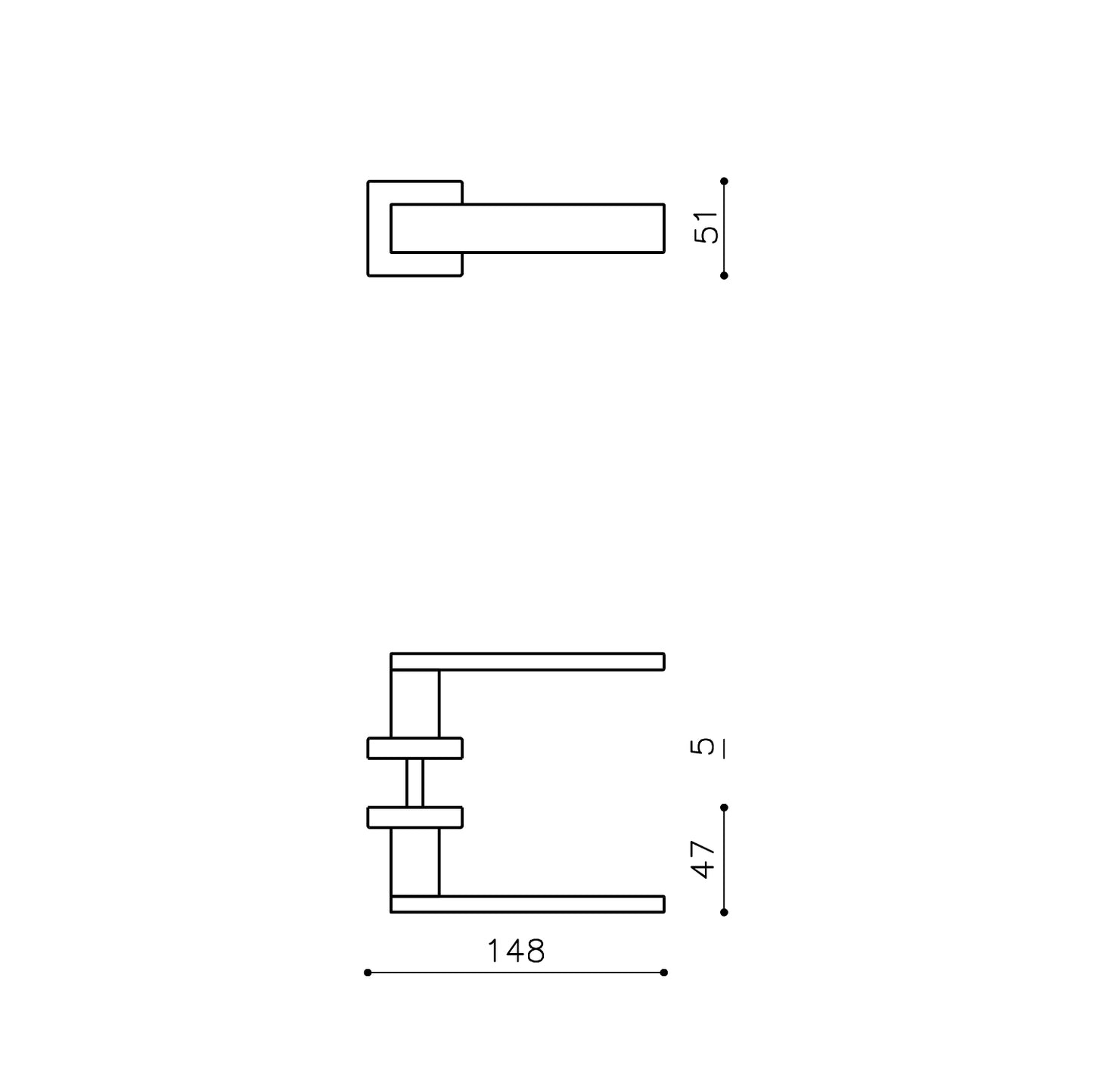 Olivari deurkruk Diana op rozet chroom mat Olivari