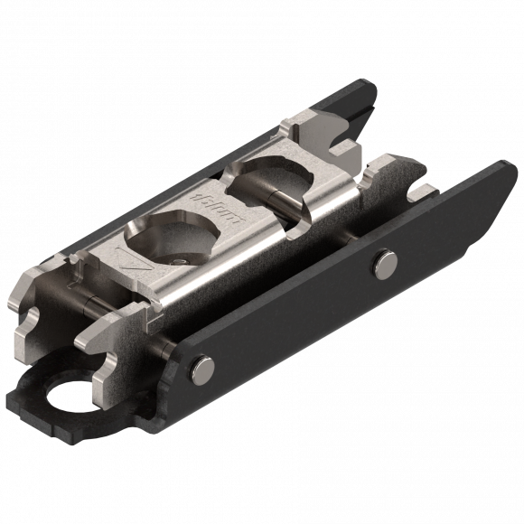 Montageplaat recht Onyx zwart 3mm hoogteverstelbaar Blum