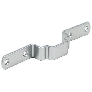 Frontstabilisator Dispensa zilver voor middenwand 160mm Bestelmeubelbeslag.nl
