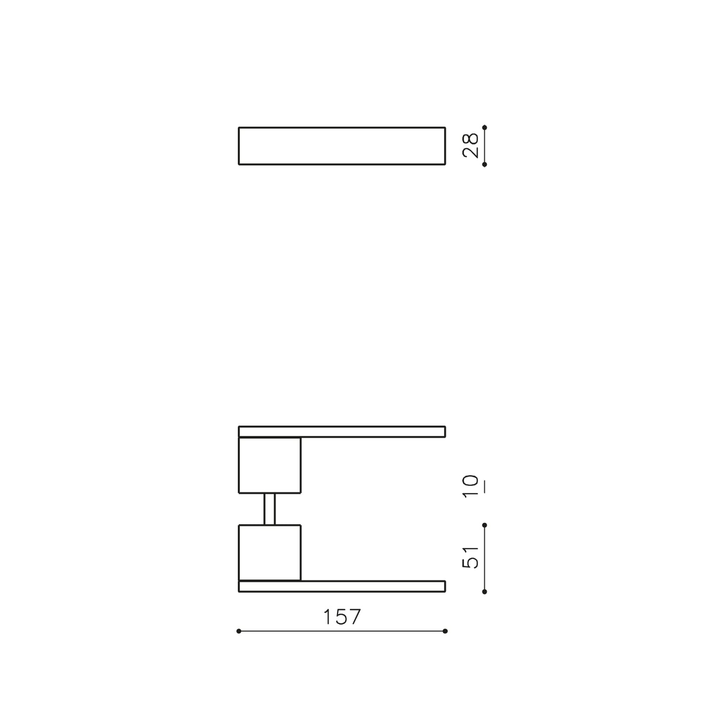 Olivari deurkruk Total rvs mat titaan PVD Olivari