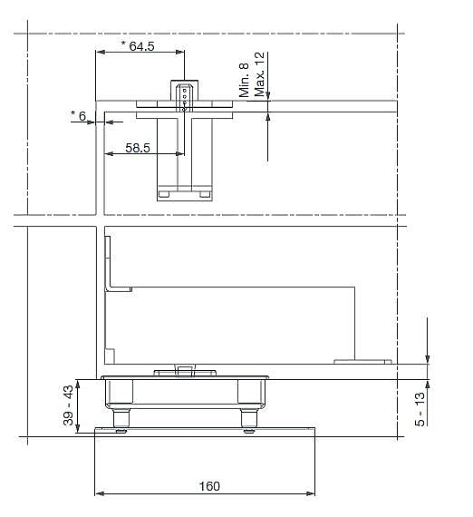 Pivot scharnier Pivotica PRO 100 FM F90 Arlu