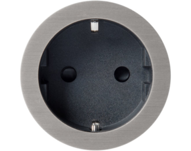 Rond 2.0 Socket F - s. trim - canon de fusil light - black c Socket module Rond