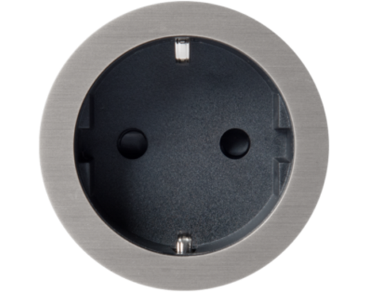 Rond 2.0 Socket F - s. trim - canon de fusil light - black c Socket module Rond