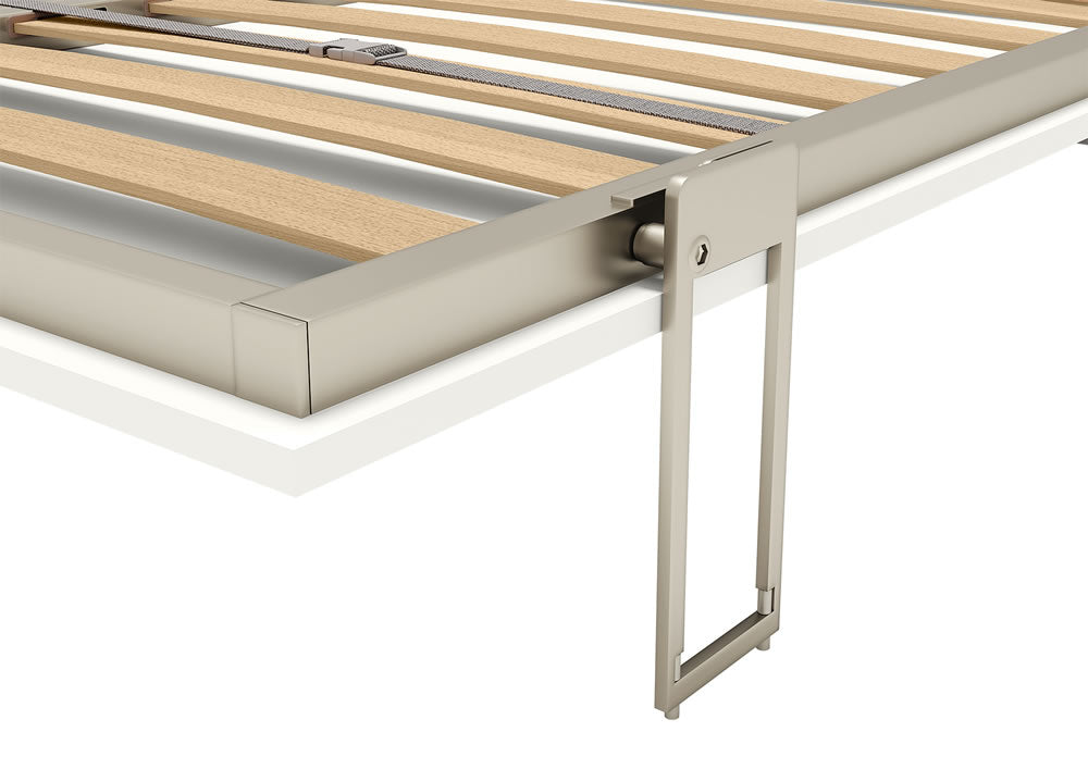 Opklapbed CLICK V TOP 163x202cm met bureaumecaniek Pozzoli