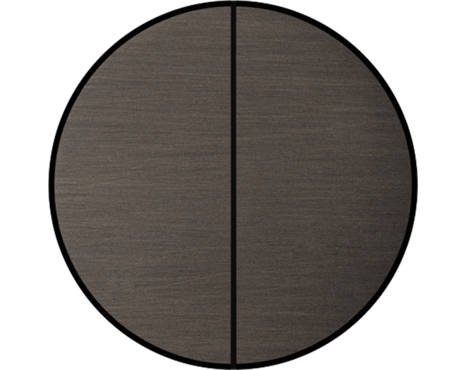 ROND 2.0 Push button 4X Switch Rond Brons donker Trimless
