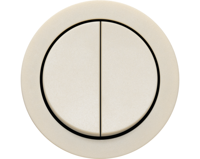 ROND 2.0 Two-circuit switch Switch Rond Kunststof crème Small Trim