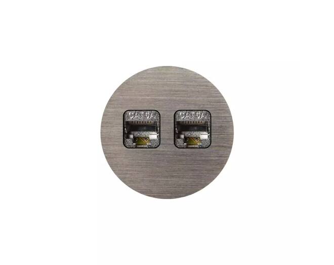 ROND 2.0 Data port 2 Keystones Data port Rond Canon de fusil licht Trimless