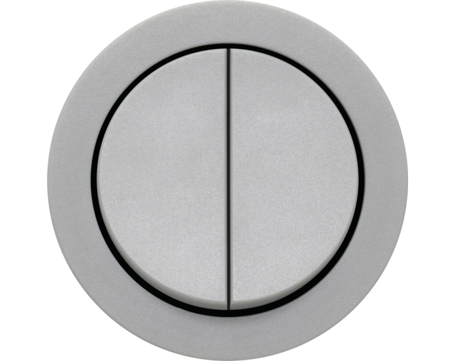 ROND 2.0 Double NO/NC Push button Switch Rond Kunststof grijs Small Trim