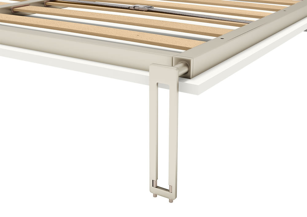 Opklapbed horizontaal V4 162x202cm smalle naad Pozzoli