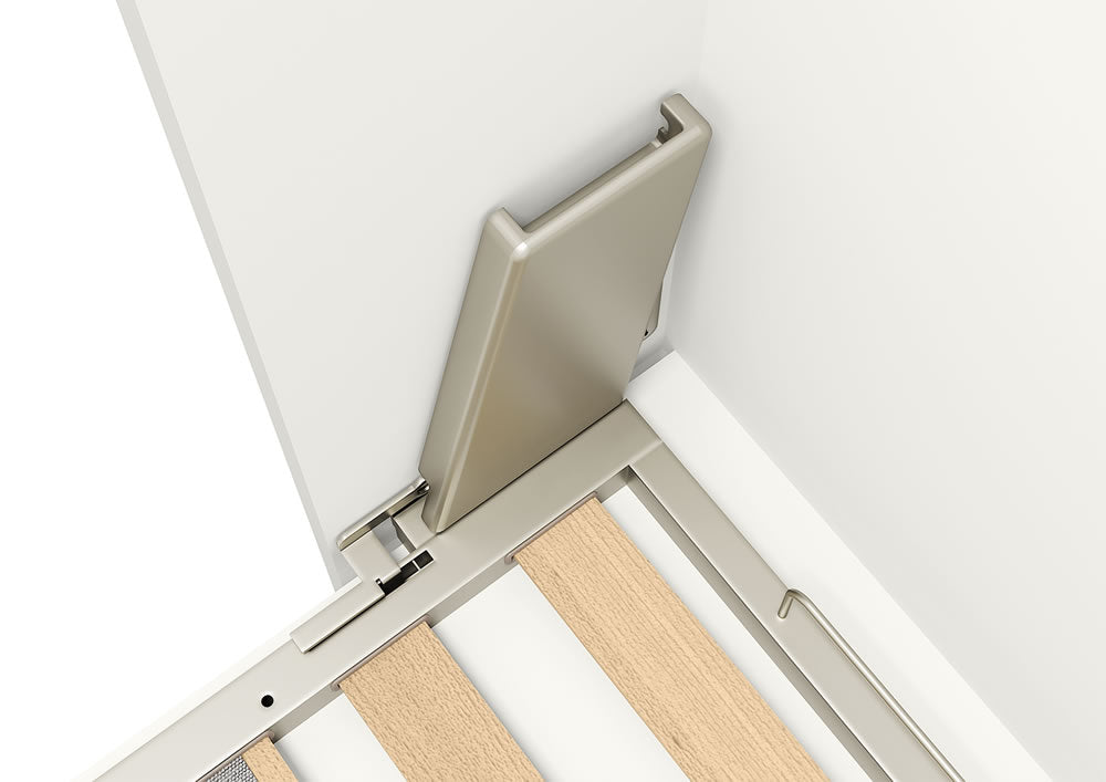 Opklapbed horizontaal V4 162x202cm smalle naad Pozzoli