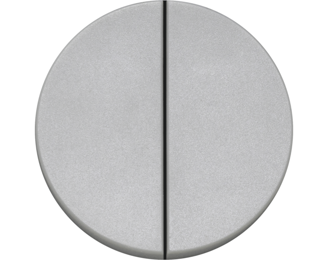 ROND 2.0 Double NO/NC Push button Switch Rond Kunststof grijs Trimless
