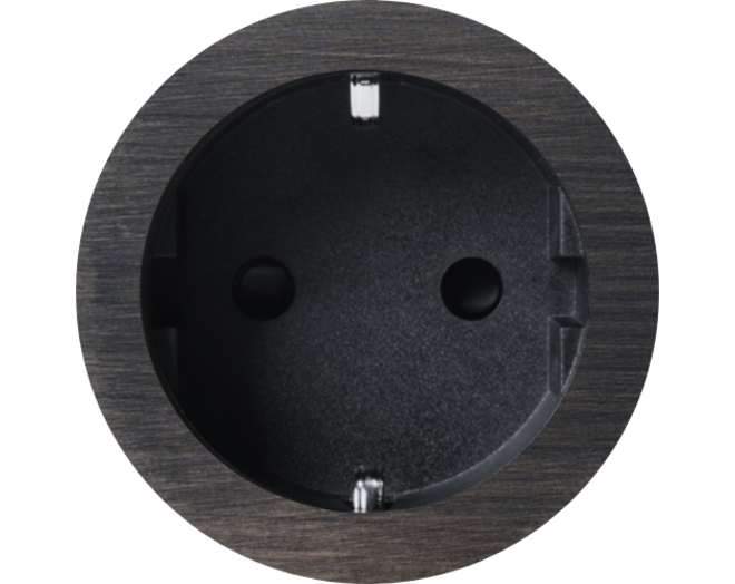 Rond 2.0 Socket F - s. trim - canon de fusil dark - black cu Socket module Rond