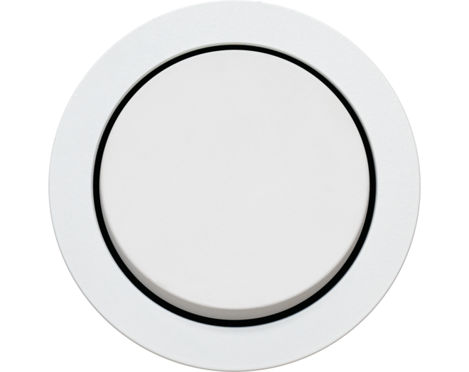 ROND 2.0 Multifit - two-pole switch - small trim Switch Rond Aluminium wit 8880-2336
