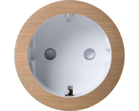 Rond 2.0 MultifitSocket F- light bronze - white cup Socket module Rond