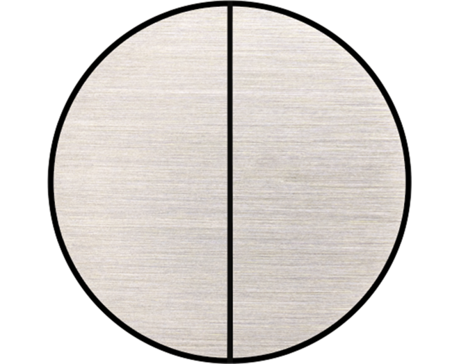 ROND 2.0 Push button 4X Switch Rond Geborsteld nikkel Trimless