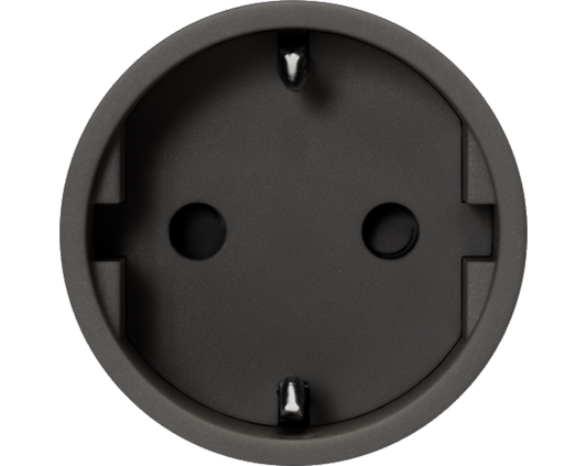 Rond 2.0 Unifit socket type F black cup Socket module Rond