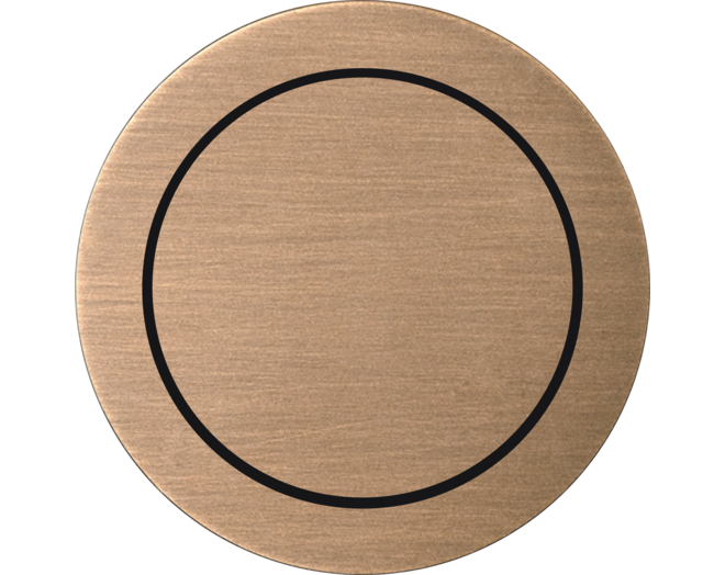 ROND 2.0 Push button 2X Switch Rond Brons licht Small Trim