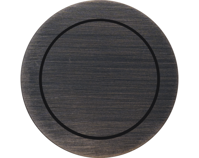 ROND 2.0 Push button 2X Switch Rond Brons donker Small Trim