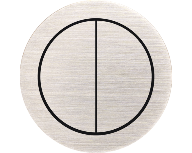ROND 2.0 Push button 4X Switch Rond Geborsteld nikkel Small Trim