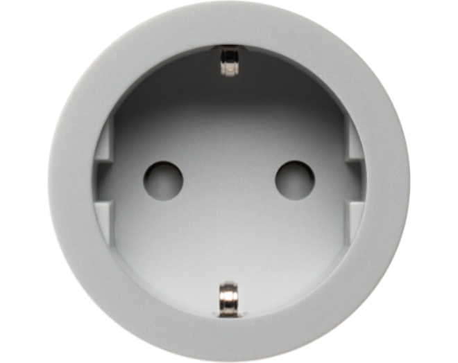 Rond 2.0 MultifitSocket F- grey (alu) Socket module Rond