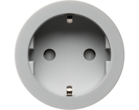 Rond 2.0 MultifitSocket F- grey (alu) Socket module Rond
