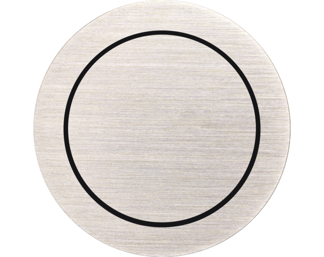 ROND 2.0 Push button 2X Switch Rond Geborsteld nikkel Small Trim