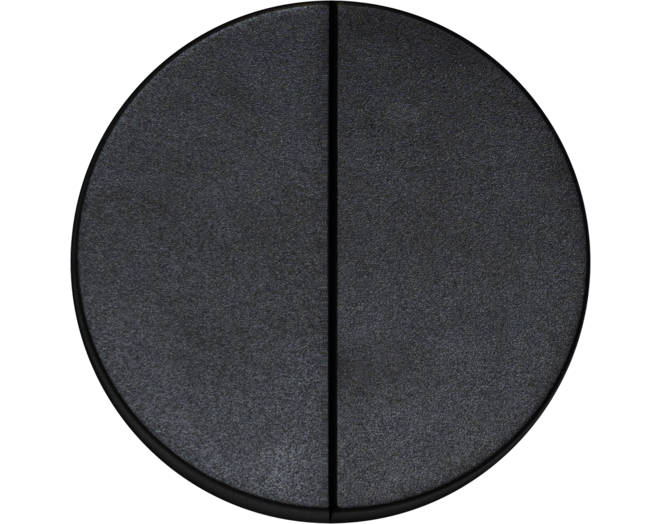 ROND 2.0 Double Two-way switch Switch Rond Kunststof zwart Trimless
