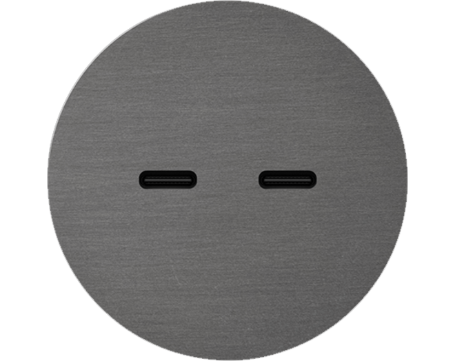 Rond 2.0 USB-C 2X (30W) - s. trim - canon de fusil dark USB-C module Rond
