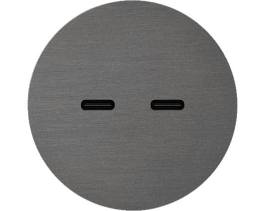 Rond 2.0 USB-C 2X (30W) - s. trim - canon de fusil dark USB-C module Rond