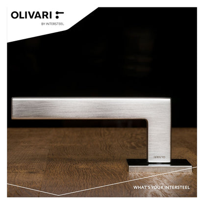 Olivari deurkruk ABC op rozet rvs mat titaan PVD  Olivari