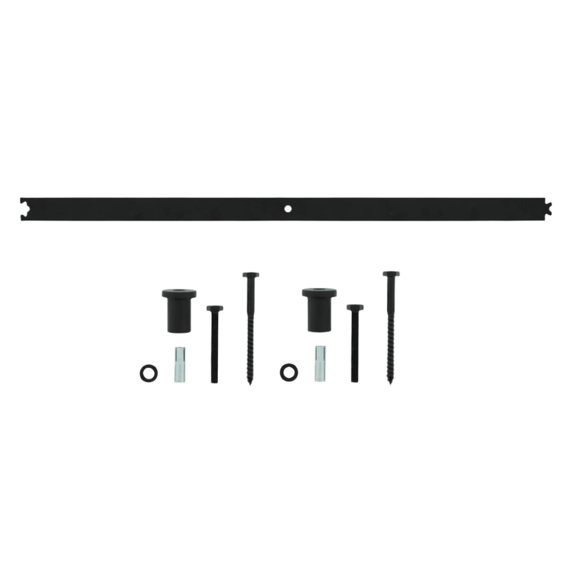 Schuifdeursysteem  tussenrail 90 cm mat zwart  Intersteel   