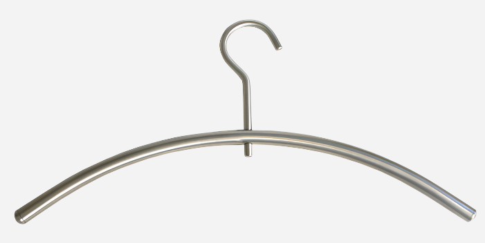 Kledinghanger RVS geborsteld draaibaar diameter 15mm  Bestelmeubelbeslag.nl