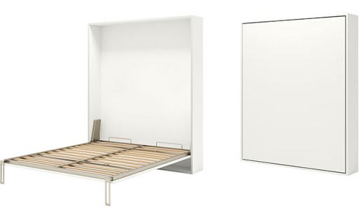 Opklapbed verticaal 163x202cm smalle naad  Pozzoli   