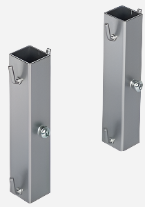 Korfhouder extra Dispensa zilver voor middenwand  Bestelmeubelbeslag.nl