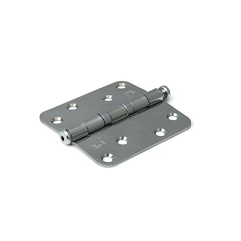 Kogellagerscharnier 89x89mm verzinkt ronde hoeken 2.4mm dik  Bestelmeubelbeslag.nl   