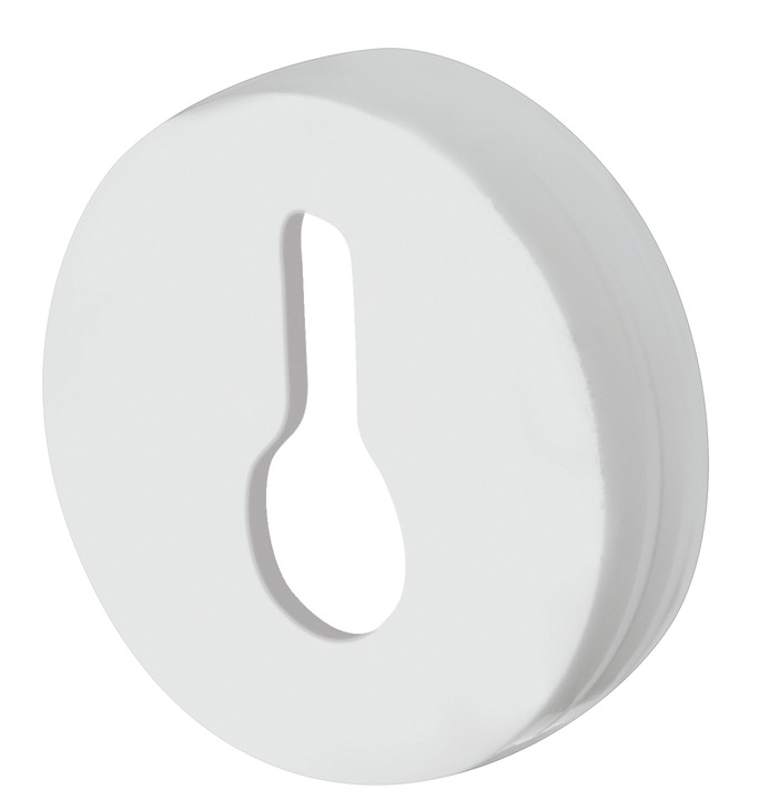 Ophanger met sleutelgat wit diameter 20mm dikte 11mm  Bestelmeubelbeslag.nl   