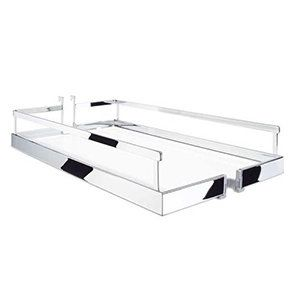 Inhangmand chroom/wit kast buitenmaat 400mm Arena Style  Bestelmeubelbeslag.nl   