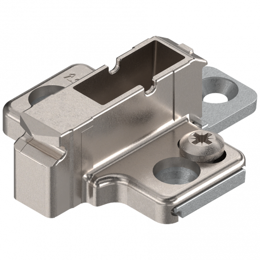 Kruismontageplaat 9mm verdikt voor euroschroeven  Blum