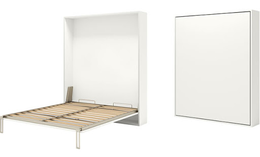 Opklapbed verticaal 143x192cm smalle naad matras 140x190cm  Pozzoli   