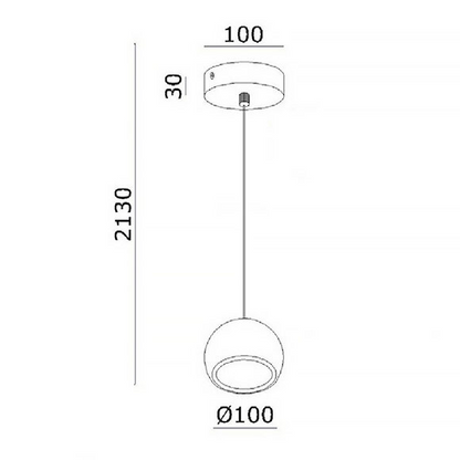 Pamplona Hanglamp Aluminium met dimbare driver  Bestelmeubelbeslag.nl