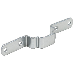 Frontstabilisator Dispensa zilver voor middenwand 160mm  Bestelmeubelbeslag.nl   